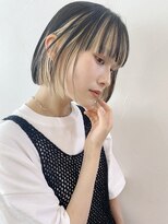 アイティーバイアルバム 藤沢店(IT by ALBUM)&nbsp;モードインナーカラーボブ_カーキグレージュ_67697