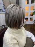 ブロンドボブ_グレージュカラーボブウルフココアベージュ_223