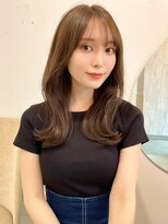 ルームバイシー 新宿(Loom. by Sea)&nbsp;シルキーベージュ/韓国風前髪/グレージュカラー/斜めバング