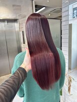 リリー(Lilley) 【lilley 稲永麻衣】ワインレッド+髪質改善+天神韓国ヘア