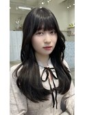 髪質改善グレージュ【小顔前髪グレージュレイヤー】