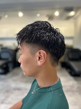 ソイクフ 四条大宮店(SOY-KUFU) 【soy-kufu】MEN'S HAIRアッシュブラックカルマパーマ