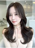 韓国くびれヘア×透明感カラーE77