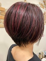 エムタニグチイプセ(M.TANIGUCHI ipse)&nbsp;レッドハイライトショート