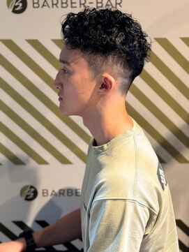 バーバーバー アカバネ(BARBER-BAR AKABANE) 短めプードルパーマ 外国人風 スペインカール#2