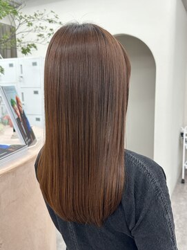 アルテヘアー(arte HAIR) 【arte HAIR】酸性ストレート/ツヤ髪スタイル/透け感バング