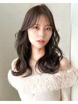バイオレット 栄店(Violet) ロングレイヤーカットアッシュグレージュ顔周りカットRI-10