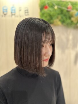 フリーラ 表参道(freera) 前下がりボブ艶髪カラー髪質改善トリートメント