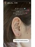 耳つぼシールスワロフスキー１つサービス　