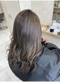 (千田)グレージュハイライトカラー