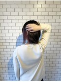 イヤリングカラー/ピンクベージュ×オリーブグレージュ