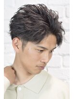 クオンヒール(QUON HEAL) 短髪フェザーパーマアップバングフェザーショート