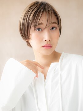 カバーヘア ブリス 上尾西口店(COVER HAIR bliss) 透明感細めハイライトミニボブマッシュTc3上尾20代30代40代