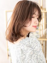 カバーヘア ブリス 大宮西口(COVER HAIR bliss)&nbsp;ウェットヘア韓国風巻きレイヤーカットロブTc4大宮20代30代40代