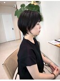 大人ナチュラルショートボブ