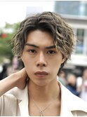 大分センターパートツイストスパイラルパーマメッシュハイライト