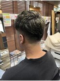 MEN’S HAIR/サーフカール/刈り上げセンターパート/柏