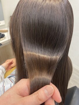 プリューム(PLUME) 髪質改善カラー+オッジィオットトリートメント