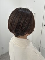 グラムヘアー(GLAM HAIR)&nbsp;アッシュブラウン×ショートボブ