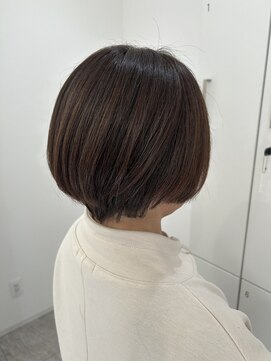 グラムヘアー(GLAM HAIR) アッシュブラウン×ショートボブ