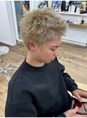 メンズブリーチ20代30代40代メンズカットスパイキーショート