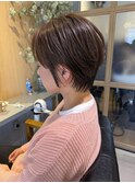☆シルエットが綺麗！大人耳掛けショートヘア☆