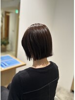 ソイクフ 四条大宮店(SOY-KUFU) タッセルボブショートボブミディアムボブグレージュショート