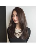 レイヤーカット/ミディアムレイヤー/レイヤー/ダークブラウン