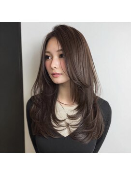 アンサ 阪急桂店(ANSA) レイヤーカット/ミディアムレイヤー/レイヤー/ダークブラウン