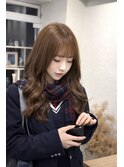 ブリーチなしダブルカラー×ハニーベージュ
