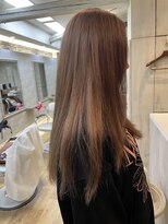 ヘアアンドメイク アリス(hair&make ALICE produce by COLT)&nbsp;ダブルカラー　ボンドカラー　ケアブリーチ　ピンクベージュ