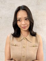 フェイバー 警固店(FAVOR)&nbsp;くびれレイヤースタイル/オリーブカラー/福岡/天神/警固