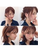 ざっくりカジュアルミディアムヘア