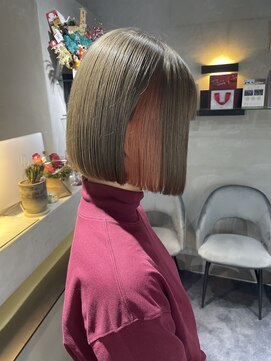 レックス 中野(rex) ミニボブ インナーカラー