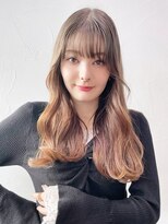アルバム 新宿(ALBUM SHINJUKU)&nbsp;ゆるふわウェーブ_シルキーベージュ斜めバング_49007