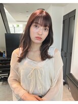 トレス(TRESS)&nbsp;外ハネレイヤー　くびれミディアム　ブラウンカラー