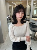 グレージュカラー/艶髪/顔周りカット/天神韓国ヘア