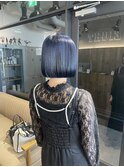 【EIGHT ikebukuro】ケアブリーチ使用ネイビーブルー