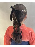 #卒業式ヘア