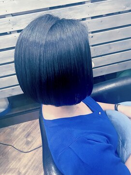 アール(R) ブリーチなしブルーブラック