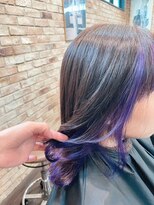 モナン 海老名(Monan)&nbsp;インナーカラー/パープル/ハイトーンカラー/似合わせカラー