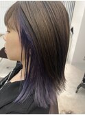 インナーカラー ラベンダー