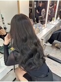 グレージュマチルダボブインナーグレージュ 前髪