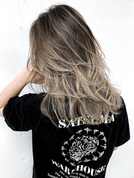 ブラン 広島本通(Blanc) 【Blanc】バレイヤージュ ＿ハイライト＿エアタッチ