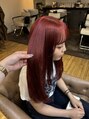 チェリーコーク ウブ(CHERRY COKE ubu) ブリーチなしダブルカラーでつくるcherryred