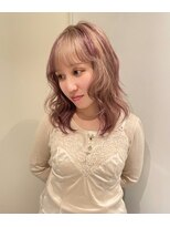 ニコフクオカヘアーメイク(NIKO Fukuoka Hair Make)&nbsp;《NIKO》結んでもカワイイ♪ピンク×ベージュデザインカラー