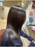 20代30代艶感ストレート♪髪質改善カラーショコラブラウン