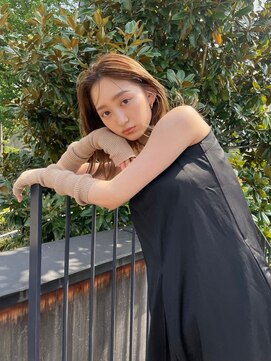 ソルトウォーター(SALT WATER) レイヤーカット/ブラウン/韓国ヘアー/ブリーチ/恵比寿