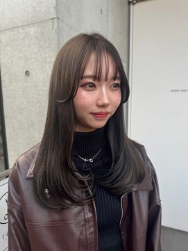 フリーラ 表参道(freera) オリーブベージュ/透明感カラー/重ためレイヤー