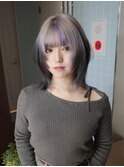 渋谷/ウルフカット レイヤー デザインカラー ルーツカラー